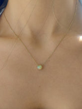 Load image into Gallery viewer, Opal Bezel Necklace - 14K Yellow Gold - Marie's Custom Design