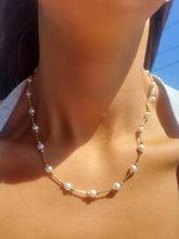 Load image into Gallery viewer, Pearl Necklace - 14K Yellow Gold