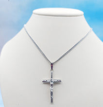Load image into Gallery viewer, Crucifix Pendant w/Chain - Sterling Silver