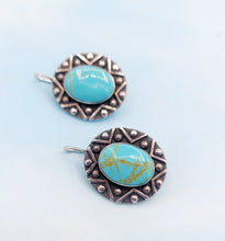 Load image into Gallery viewer, Turquoise Vintage Earrings- Sterling Silver