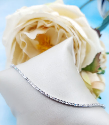 Lab Diamond Tennis Bracelet - 14K White Gold