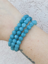 Load image into Gallery viewer, "Prosperity" Mountain Blue Jade Stacker - TJazelle
