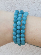 Load image into Gallery viewer, "Prosperity" Mountain Blue Jade Stacker - TJazelle