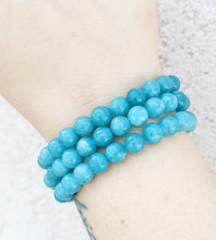 Load image into Gallery viewer, "Prosperity" Mountain Blue Jade Stacker - TJazelle
