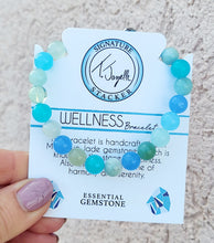 Load image into Gallery viewer, "Wellness" Multi Blue Jade Stacker - TJazelle