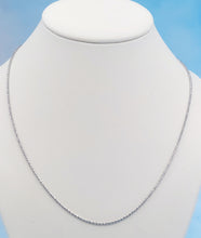 Load image into Gallery viewer, 20" Sparkly-Cut Wheat Chain - 14K White Gold