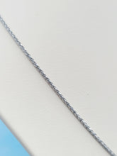 Load image into Gallery viewer, 20" Sparkly-Cut Wheat Chain - 14K White Gold