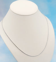 Load image into Gallery viewer, 22" Sparkly-Cut Wheat Chain - 14K White Gold