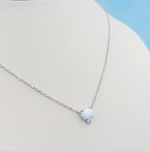 Load image into Gallery viewer, Opal Necklace - Sterling Silver, Lotus Jewelry
