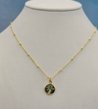 Load image into Gallery viewer, Palm Tree Charm on Beaded Ball Chain