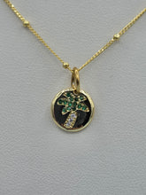 Load image into Gallery viewer, Palm Tree Charm on Beaded Ball Chain
