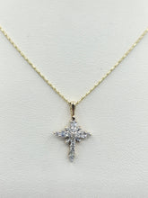 Load image into Gallery viewer, Diamond Estate Cross Necklace-14K Gold