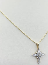Load image into Gallery viewer, Diamond Estate Cross Necklace-14K Gold