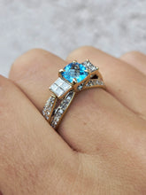 Load image into Gallery viewer, Blue Topaz Ring - 10k Ring