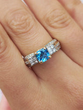 Load image into Gallery viewer, Blue Topaz Ring - 10k Ring