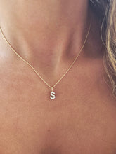 Load image into Gallery viewer, Diamond "S" Initial &amp; Razza Chain - 14K Yellow Gold