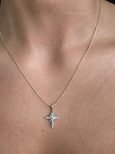 Load image into Gallery viewer, Diamond Estate Cross Necklace-14K Gold