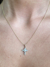 Load image into Gallery viewer, Diamond Estate Cross Necklace-14K Gold
