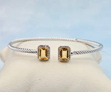 Load image into Gallery viewer, Citrine Glitz Bangle Bracelet - Samuel B
