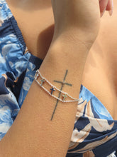 Load image into Gallery viewer, Cross Bracelet - Sterling Silver