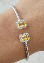 Load image into Gallery viewer, Citrine Glitz Bangle Bracelet - Samuel B