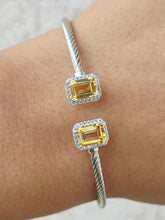 Load image into Gallery viewer, Citrine Glitz Bangle Bracelet - Samuel B