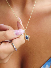 Load image into Gallery viewer, Sapphire &amp; Diamond Pendant - 18KT