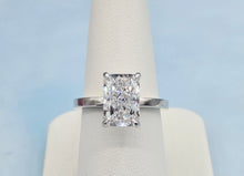 Load image into Gallery viewer, 3 Carat Radiant Cut Lab Diamond Engagement Ring - 14K White Gold - Marie's Custom Design