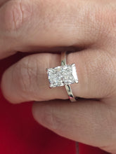 Load image into Gallery viewer, 3 Carat Radiant Cut Lab Diamond Engagement Ring - 14K White Gold - Marie's Custom Design
