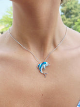 Load image into Gallery viewer, Sterling Silver Dolphin Necklace