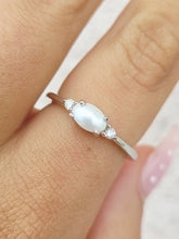 Load image into Gallery viewer, Pearl and Diamond Ring - 14k White Gold