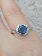 Load image into Gallery viewer, Blue Corundum Dazzle Ring - Samuel B