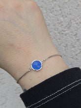 Load image into Gallery viewer, Blue Chalcedony Adjustable Bolo Bracelet