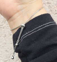 Load image into Gallery viewer, Blue Chalcedony Adjustable Bolo Bracelet