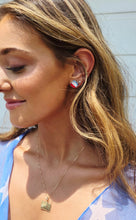 Load image into Gallery viewer, Gold Bless America Flag Pendant &amp; box chain  - 14K Gold