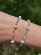 Load image into Gallery viewer, Crystal and Pearl Beaded Bracelet- Our Whole Heart
