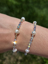 Load image into Gallery viewer, Crystal and Pearl Beaded Bracelet- Our Whole Heart