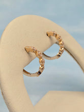 Load image into Gallery viewer, .14 Diamond Huggies - 14k Rose Gold