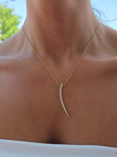 Load image into Gallery viewer, Diamond Dagger Necklace - 14K Yellow Gold