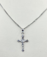 Load image into Gallery viewer, Small Crucifix Cross - 14K White Gold