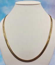 Load image into Gallery viewer, 18K Gold Plated Herringbone Style Necklace