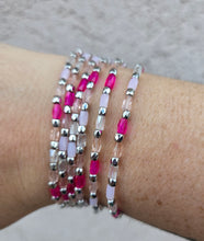 Load image into Gallery viewer, &quot;The Allie&quot; Pink Crystal Stretch Bracelet