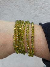 Load image into Gallery viewer, Peridot with Gold Accents  - Crystal Stacker