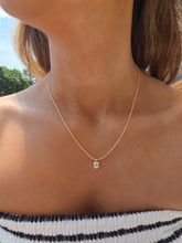 Load image into Gallery viewer, Emerald Cut Diamond Pendant Necklace - 14K Gold
