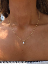 Load image into Gallery viewer, Emerald Cut Diamond Pendant Necklace - 14K Gold