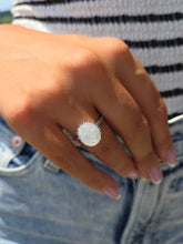 Load image into Gallery viewer, Oval Rainbow Moonstone Sterling Silver Ring - Samuel B