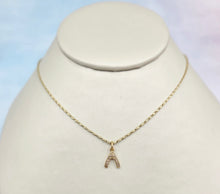 Load image into Gallery viewer, Petite Diamond Wishbone Charm - 14K Yellow Gold