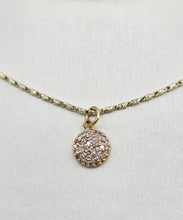 Load image into Gallery viewer, Diamond Disc Charm - 14K Yellow Gold