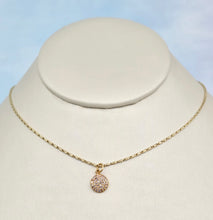 Load image into Gallery viewer, Diamond Disc Charm - 14K Yellow Gold