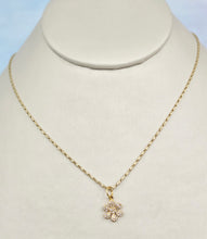 Load image into Gallery viewer, Diamond Flower Charm - 14K Gold